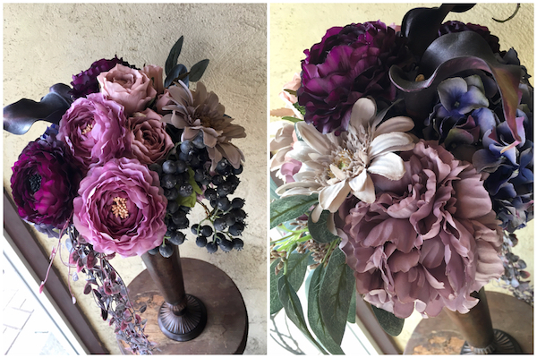 シック紫のアートフラワーオーダーメイド花ギフト店DesertRose通販